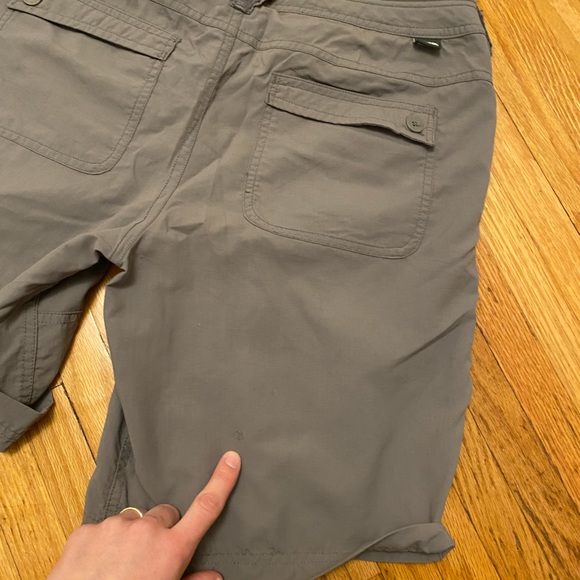 The North Face Roll Up Nylon Hiking Shorts grey Size 4 - Picture 11 of 13